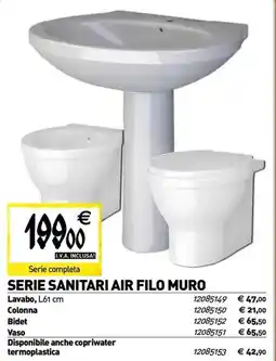 Tecnomat Serie sanitari air filo muro offerta