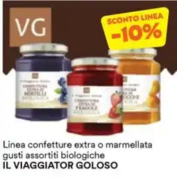 Unes Linea confetture extra o marmellata biologiche IL VIAGGIATOR GOLOSO offerta