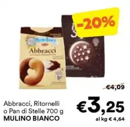 Unes Abbracci, Ritornelli o Pan di Stelle MULINO BIANCO offerta