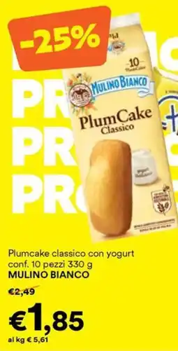 Unes Plumcake classico con yogurt MULINO BIANCO offerta