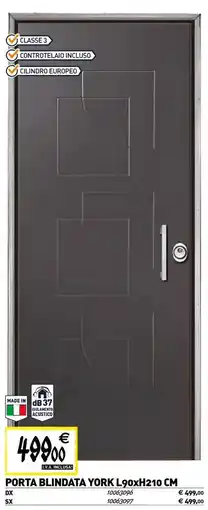 Tecnomat Porta blindata york offerta