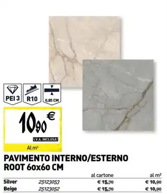 Pavimento interno/esterno root
