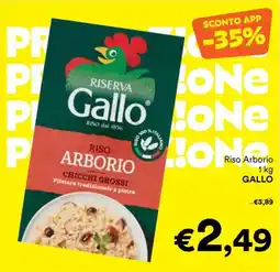 Unes Riso Arborio GALLO offerta