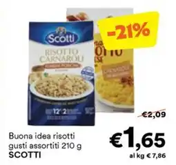 Unes Buona idea risotti SCOTTI offerta