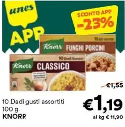 Unes 10 Dadi KNORR offerta