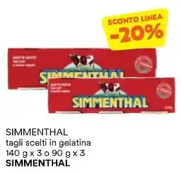 Unes SIMMENTHAL tagli scelti in gelatina SIMMENTHAL offerta