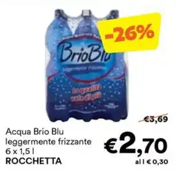 Unes Acqua Brio Blu leggermente frizzante ROCCHETTA offerta