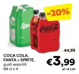 Unes COCA COLA, FANTA o SPRITE offerta
