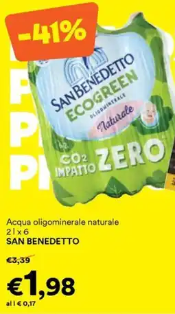 Unes Acqua oligominerale naturale SAN BENEDETTO offerta