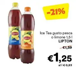 Unes Ice Tea gusto pesca o limone LIPTON offerta