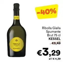 Unes Ribolla Gialla Spumante Brut KESSEL offerta
