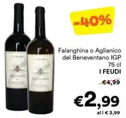 Unes Falanghina o Aglianico del Beneventano IGP I FEUDI offerta