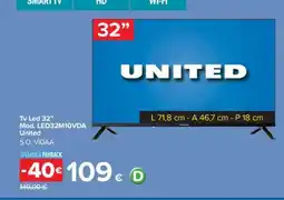 Carrefour Tv Led 32 offerta