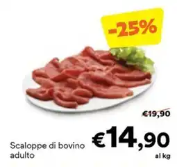 Unes Scaloppe di bovino adulto offerta