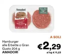 Unes Hamburger alle Erbette o Gran Gusto AMADORI offerta