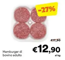 Unes Hamburger di bovino adulto offerta