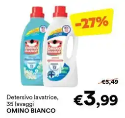 Unes Detersivo lavatrice, OMINO BIANCO offerta