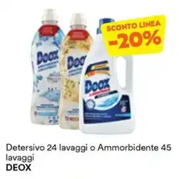 Unes Detersivo o Ammorbidente DEOX offerta