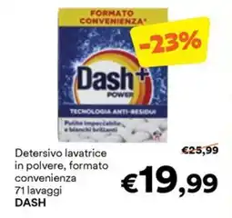 Unes Detersivo lavatrice in polvere, formato convenienza DASH offerta