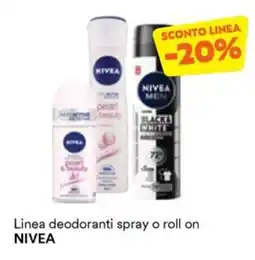 Unes Linea deodoranti spray o roll on NIVEA offerta