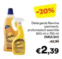 Unes Detergente Ravviva pavimenti EMULSIO offerta