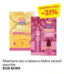 Unes Maschere viso o balsamo labbra varianti BON BONS offerta