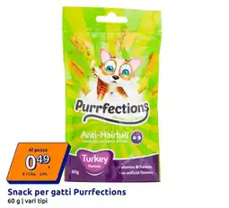 Action Snack per gatti Purrfections offerta