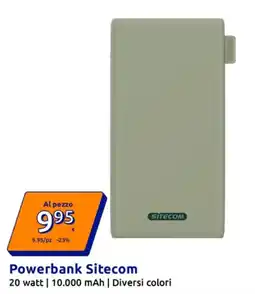 Action Powerbank Sitecom 20 watt | 10.000 mAh | Diversi colori offerta