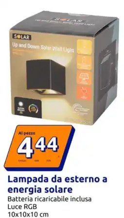 Action Lampada da esterno a energia solare offerta