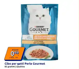 Action Cibo per gatti Perle Gourmet 85 grammi | tacchino offerta