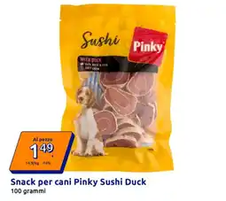 Action Snack per cani Pinky Sushi Duck 100 grammi offerta