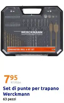 Action Set di punte per trapano Werckmann 63 pezzi offerta