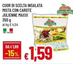 Famila Superstore Cuor di scelta insalata mista con carote julienne maxxi offerta