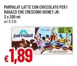 Famila Superstore Parmalat latte con cioccolato per i ragazzi che crescono disney jr. offerta