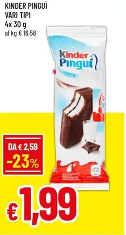 Famila Superstore Kinder pinguì offerta