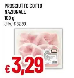 Famila Superstore Prosciutto cotto nazionale offerta