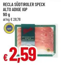 Famila Superstore Recla südtiroler speck alto adige igp offerta