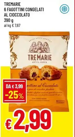Famila Superstore Tremarie 6 fagottini congelati al cioccolato offerta