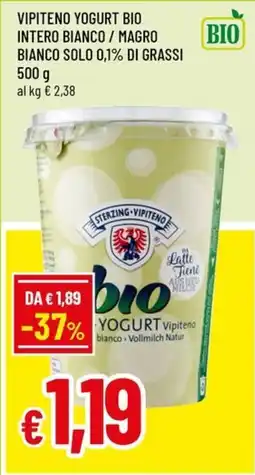 Famila Superstore Vipiteno yogurt bio intero bianco / magro bianco solo 0,1% di grassi offerta