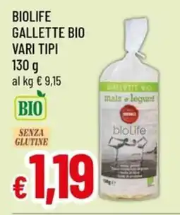 Famila Superstore Biolife gallette bio offerta
