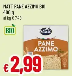 Famila Superstore Matt pane azzimo bio offerta