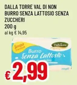 Famila Superstore Dalla torre val di non burro senza lattosio senza zuccheri offerta