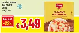 Famila Superstore Schär lasagne bolognese offerta