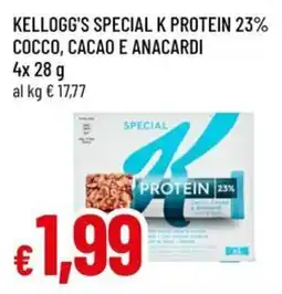 Famila Superstore Kellogg's special k protein 23% cocco, cacao e anacardi offerta