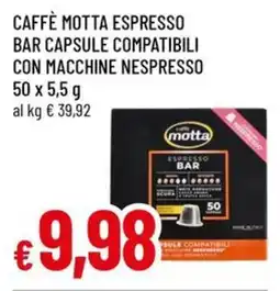 Famila Superstore Caffè motta espresso bar capsule compatibili con macchine nespresso offerta