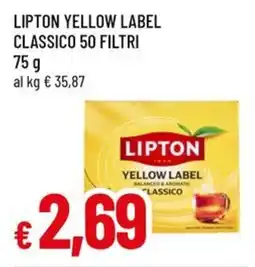 Famila Superstore Lipton yellow label classico 50 filtri offerta