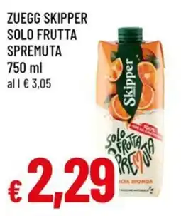 Famila Superstore Zuegg skipper solo frutta spremuta offerta