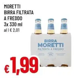 Famila Superstore Moretti birra filtrata a freddo offerta