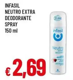 Famila Superstore Infasil neutro extra deodorante spray offerta