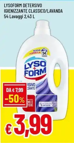 Famila Superstore Lysoform detersivo igienizzante classico/lavanda offerta